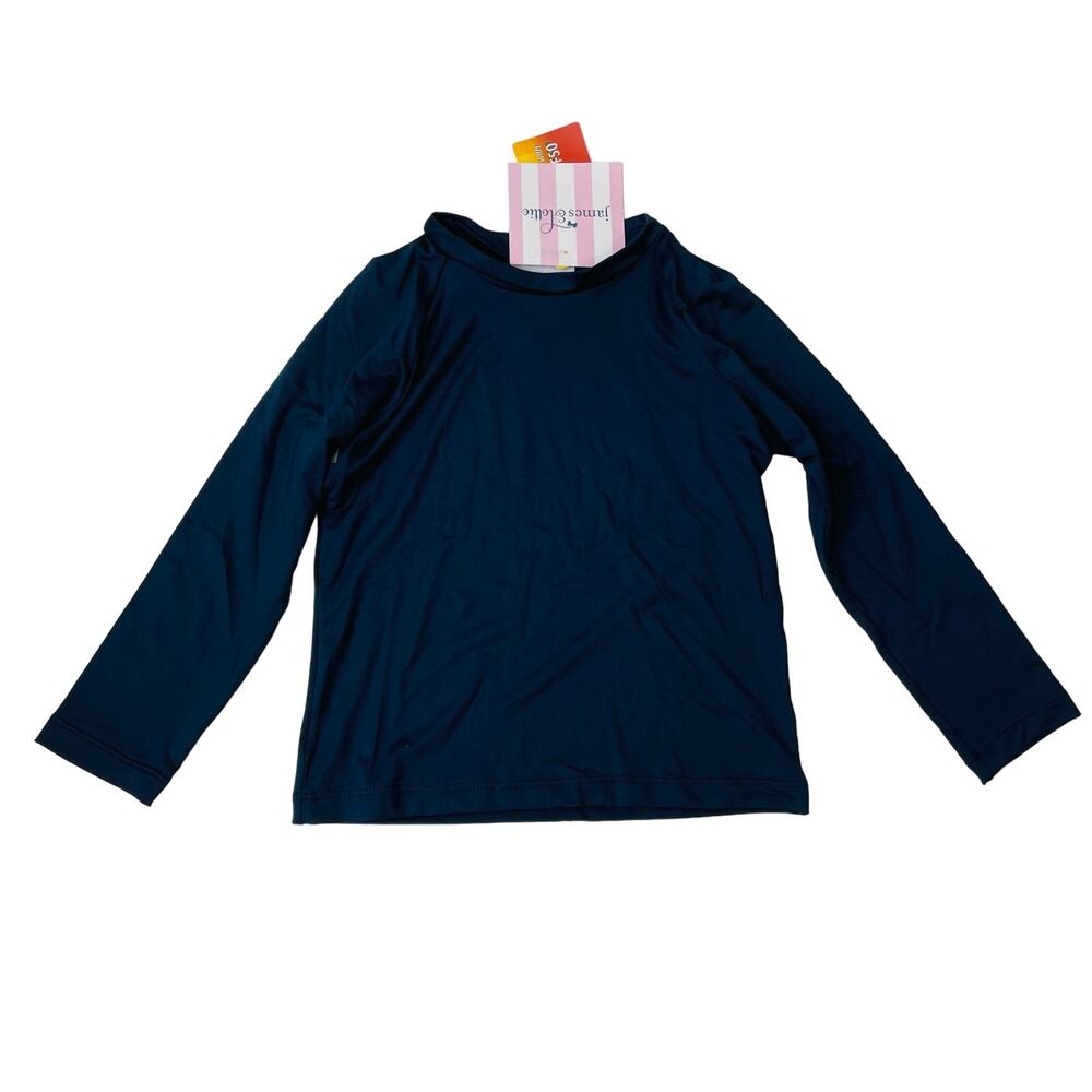 NWT James & Lottie 2T Navy Blue Swim Rash Guard